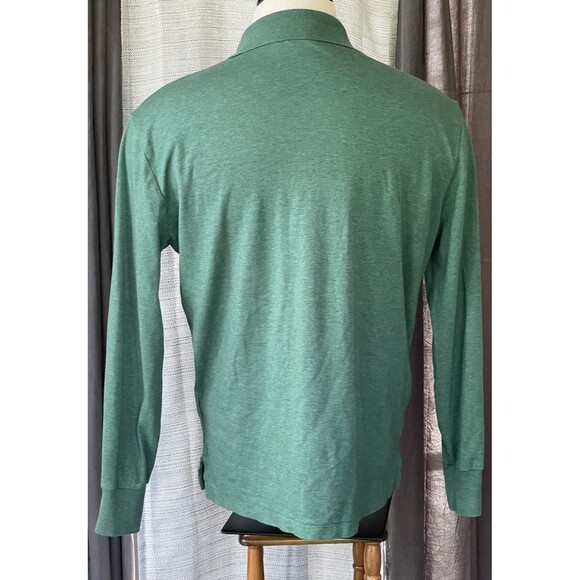 Polo Ralph Lauren Polo Shirt Men Large Green Classic Fit Pony Preppy Collared - Picture 2 of 5